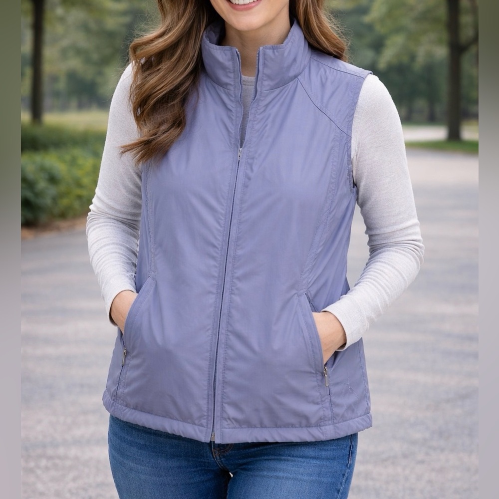 North End Quilted Zip Front Vest Women’s XL Lightweight GUC